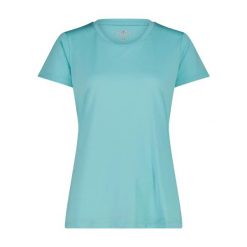 Koszulka damska z dżerseju CMP Loose-fit. Niebieskie koszulki sportowe damskie CMP, xs, bez wzorów, z dżerseju, bez kołnierzyka, bez ramiączek, trekkingowe. Za 131.00 zł.