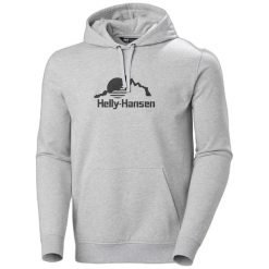 Bluza z kapturem Helly Hansen Nord Graphic. Szare bluzy męskie Helly Hansen, l, bez wzorów, z bawełny, z kapturem. Za 388.05 zł.