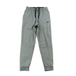 Second life - Nike spodnie dresowe męskie Therma Taper - Jak nowy. Szare spodnie sportowe męskie Nike, m, bez wzorów, z dresówki, do biegania. Za 85.16 zł.