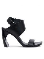 United Nude Sandały Zuma Sandal Hi 109280116 Czarny. Czarne sandały damskie United Nude, bez wzorów, ze skóry, bez obcasa, na słupku, bez zapięcia. Za 899.99 zł.