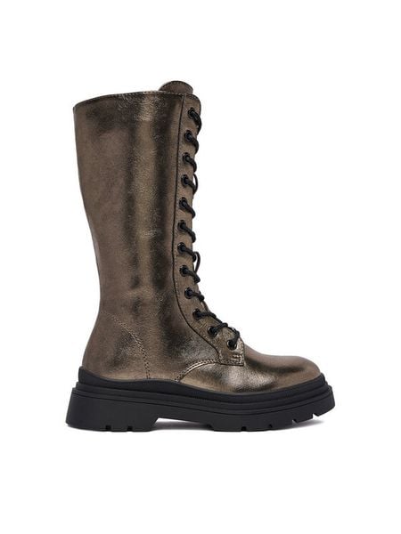 DeeZee Kozaki CEO-CS6379-03 Złoty. Żółte buty zimowe dziewczęce DeeZee, bez wzorów, z materiału, bez zapięcia. Za 169.99 zł.