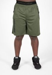 Spodenki fitness męskie Gorilla Wear Mercury Mesh Shorts. Czarne krótkie spodenki sportowe męskie GORILLA WEAR, l, bez wzorów, z meshu, na fitness i siłownię. Za 205.50 zł.