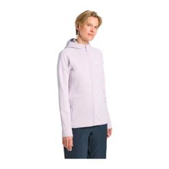 Bluza damska Jack Wolfskin Baiselberg Hooded FZ. Fioletowe bluzy damskie Jack Wolfskin, bez wzorów, bez kaptura, trekkingowe. Za 359.99 zł.