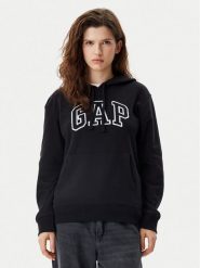 Gap Bluza 870537-02 Czarny Relaxed Fit. Czarne bluzy damskie GAP, xxs, bez wzorów, z bawełny, bez kaptura. Za 159.99 zł.
