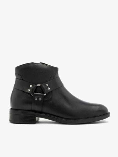 Czarne botki biker boots. Czarne botki damskie Brawo sp. z o.o., ze skóry, za kostkę, bez obcasa, na obcasie, bez zapięcia. Za 479.99 zł.