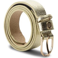 Pasek Damski TOMMY HILFIGER - New Classic Belt 2.5 Cm AW0AW05580 75 901. Żółte paski damskie Tommy Hilfiger, w paski, ze skóry. Za 179.00 zł.