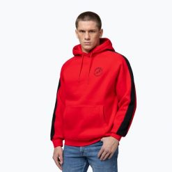 Bluza męska Pitbull San Diego Ca Hooded. Czerwone bluzy sportowe męskie PITBULL, l, bez wzorów, z bawełny, bez kaptura, na fitness i siłownię. Za 189.99 zł.