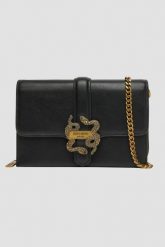 JUST CAVALLI Czarna kopertówka Iconic Snakes - Style 13. Czarne kopertówki damskie Just Cavalli, bez wzorów, ze skóry ekologicznej, eleganckie, bez dodatków. W wyprzedaży za 431.99 zł.