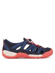 Jack Wolfskin Sandały Levente Sandal A64080 S Granatowy. Niebieskie sandały dziewczęce Jack Wolfskin, z materiału, bez zapięcia. Za 189.99 zł.