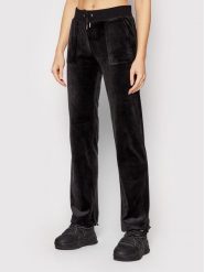 Juicy Couture Spodnie dresowe Del Ray JCAP180 Czarny Regular Fit. Czarne spodnie dresowe damskie Juicy Couture, m, bez wzorów, z dresówki. Za 399.99 zł.