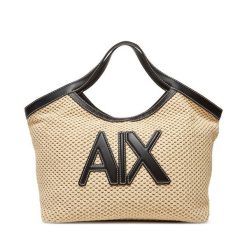 Torebka Armani Exchange. Brązowe torebki do ręki damskie Armani Exchange, bez wzorów, klasyczne, bez dodatków. Za 489.99 zł.