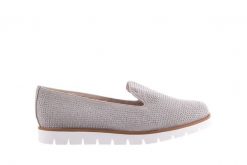 Mokasyny Bayla-018 1556-38 Lt. Grey Lt. Grey 018513, Szary, Materiał - 38. Szare mokasyny damskie Bayla, z materiału, klasyczne. W wyprzedaży za 44.10 zł.