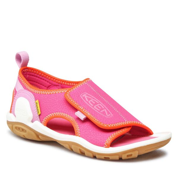 Sandały Keen. Czerwone sandały dziewczęce Keen, bez zapięcia. Za 170.99 zł.