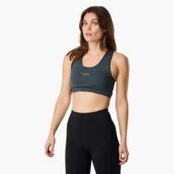 Biustonosz sportowy Trening Damska Swedemount Core Light Support Oddychający. Zielone obuwie sportowe damskie SWEDEMOUNT, bez wzorów, z tkaniny, na fitness i siłownię. W wyprzedaży za 95.00 zł.