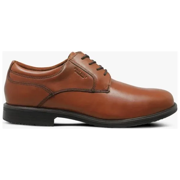 Rockport Esntial Dtlii Plain Toe buty męskie, brązowy, rozmiar 41. Brązowe eleganckie półbuty Rockport, z materiału, eleganckie, bez zapięcia. W wyprzedaży za 297.49 zł.
