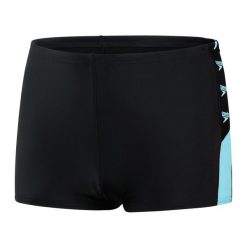 Szorty kąpielowe Speedo Boom Logo Spl Short. Czarne kąpielówki dla chłopców Speedo, bez wzorów, sportowe. Za 86.99 zł.