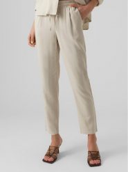Vero Moda Spodnie materiałowe Jesmilo 10279691 Szary Regular Fit. Szare spodnie materiałowe damskie Vero Moda, xs, bez wzorów, ze lnu. Za 119.99 zł.