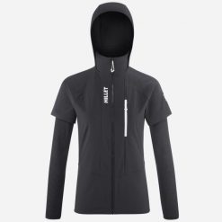 Kurtka Softshell RUTOR XCS AIR dla kobiet. Czarne kurtki damskie Millet, m, bez wzorów, z materiału, bez kaptura. Za 705.90 zł.