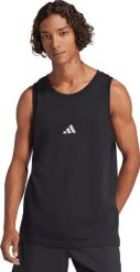 Adidas Koszulka męska adidas Essentials Small Logo Tank czarna JE8986 4XL. Czarne t-shirty męskie Adidas, m, bez wzorów, bez kołnierzyka. Za 86.81 zł.