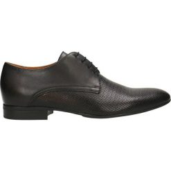 Półbuty PORFIRIO. Czarne eleganckie półbuty Gino Rossi, ze skóry. W wyprzedaży za 249.90 zł.