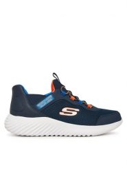 Skechers Sneakersy Bounder 403822L NVBL Granatowy. Niebieskie buty sportowe chłopięce Skechers, bez wzorów, z materiału, bez zapięcia. Za 199.99 zł.