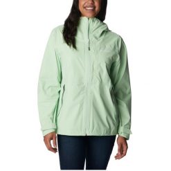 Kurtka uniwersalna damska Columbia Amplidry Waterproof Shell. Zielone kurtki damskie Columbia, l, bez wzorów, z syntetyku, bez kaptura. Za 449.99 zł.
