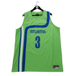 Second life - Męska koszulka Atlanta Hawks NBA zielona - Jak nowy. Zielone koszulki sportowe męskie Nike, m, bez wzorów, bez kołnierzyka, bez ramiączek, do koszykówki. Za 148.01 zł.