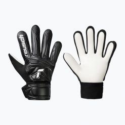 Rękawice bramkarskie dziecięce Reusch Attrakt Starter Solid Junior 5672514 black. Czarne rękawiczki dziecięce Reusch, bez wzorów. Za 73.99 zł.