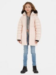 Calvin Klein Jeans Kurtka zimowa IG0IG02242 Różowy Regular Fit. Czerwone buty zimowe dziewczęce Calvin Klein Jeans, bez wzorów, z jeansu, bez zapięcia. Za 689.99 zł.