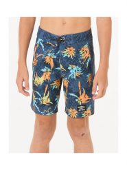 Spodenki surfingowe dla dzieci Rip Curl Mirage Raw Energy - Boy Granatowy. Niebieskie kąpielówki dla chłopców Rip Curl, bez wzorów, z materiału. Za 183.60 zł.