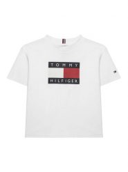 Tommy Hilfiger T-Shirt KB0KB10340 M Biały Regular Fit. Białe t-shirty dla chłopców Tommy Hilfiger, bez wzorów, z bawełny, bez ramiączek. Za 139.99 zł.