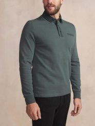 Koszulka polo z długim rękawem TBS Cavezpol. Zielone bluzki z długim rękawem męskie TBS, l, bez wzorów, z bawełny, eleganckie, bez kołnierzyka. Za 248.00 zł.