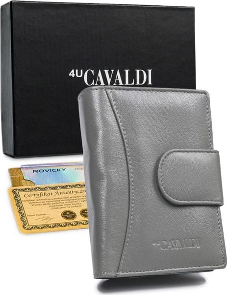 4U Cavaldi Portfel damski skórzany RFID stop Cavaldi skóra. Portfele damskie 4U Cavaldi, bez wzorów, ze skóry. Za 129.00 zł.