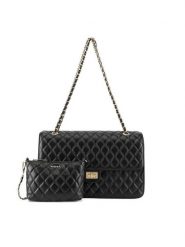 Badura Torebka TYL00488 Czarny. Czarne torebki do ręki damskie Badura, bez wzorów, ze skóry, bez dodatków. Za 299.99 zł.