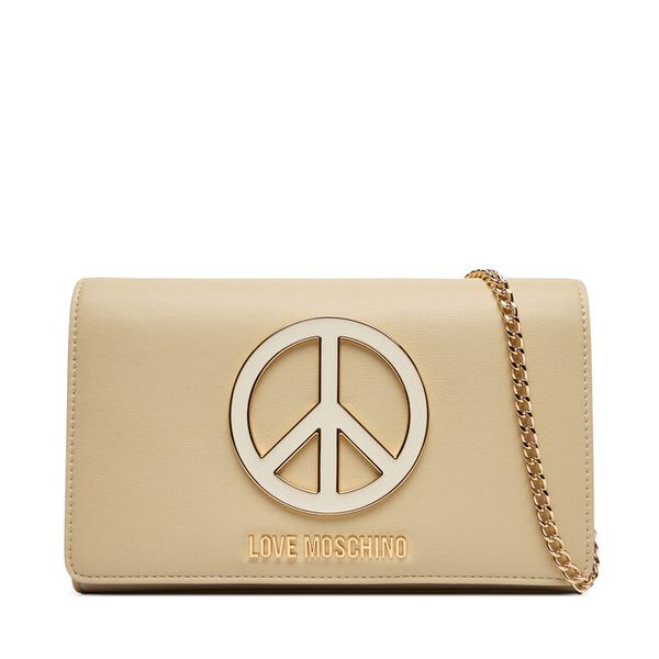 Torebka LOVE MOSCHINO. Białe kopertówki damskie Love Moschino, bez wzorów, bez dodatków. Za 710.99 zł.