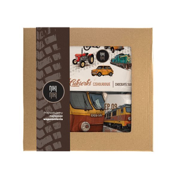 EP09 Dziewiątka — paczka (Zawartość paczki: koszulka - torba - kubek - słodycze; Rozmiar koszulki / bluzy: M (damska); Kolor koszulki / bluzy: jasnosz. Brązowe bluzy damskie nikiniki, m, bez wzorów, z bawełny, bez kaptura. Za 179.00 zł.