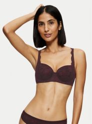 Triumph Biustonosz z fiszbiną Amourette Charm 10214460 Bordowy. Czerwone biustonosze Triumph, bez wzorów, z syntetyku. Za 130.90 zł.