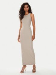 Guess Sukienka codzienna Kim W4YK0J KCDE0 Beżowy Bodycon Fit. Brązowe sukienki damskie Guess, na co dzień, m, z aplikacjami, z syntetyku, bez kołnierzyka, bez ramiączek, bodycon. Za 289.99 zł.