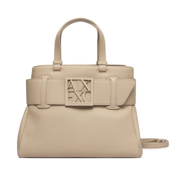 Torebka Armani Exchange. Brązowe torebki do ręki damskie Armani Exchange, bez wzorów, klasyczne, bez dodatków. Za 729.99 zł.