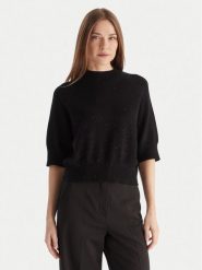 Kontatto Sweter 3M0903C Czarny Regular Fit. Czarne swetry damskie Kontatto, m, bez wzorów, z syntetyku, bez kołnierzyka, bez ramiączek, bez kaptura. Za 389.99 zł.