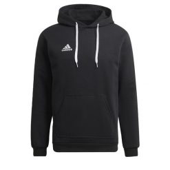 Bluza do piłki nożnej męska Adidas Entrada 22. Niebieskie bluzy męskie Adidas, l, bez wzorów, z bawełny, z kapturem. Za 99.00 zł.