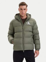 Calvin Klein Jeans Kurtka zimowa LV04RG513G Khaki Regular Fit. Brązowe kurtki męskie Calvin Klein Jeans, na zimę, m, bez wzorów, z jeansu, bez kaptura. Za 849.99 zł.