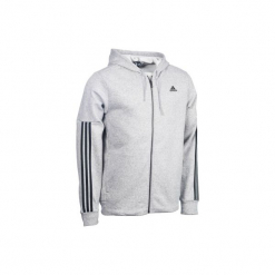 Bluza na zamek z kapturem Gym & Pilates męska. Szare bluzy męskie Adidas, z bawełny. Za 169.99 zł.