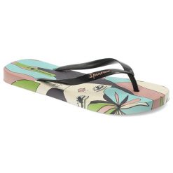 Beżowe Japonki Ipanema Graffiti Modne Obuwie Damskie. Brązowe klapki damskie Ipanema, bez wzorów, z materiału, bez obcasa, bez zapięcia. Za 109.00 zł.