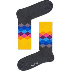 Happy Socks - Skarpety Faded Diamond. Szare skarpety męskie Happy Socks. Za 39.90 zł.