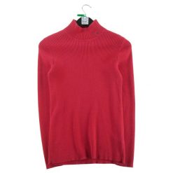 Damski czerwony sweter. Czerwone swetry damskie Ralph Lauren, m, bez wzorów, eleganckie, bez kołnierzyka, bez ramiączek, bez kaptura. Za 51.08 zł.