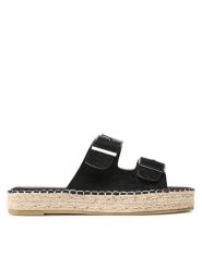 Jenny Fairy Espadryle WSS20593-01A Czarny. Czarne espadryle damskie Jenny Fairy, bez wzorów, z materiału, bez obcasa, bez zapięcia. Za 99.99 zł.