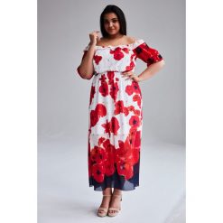 Szyfonowa sukienka Alina MAXI duże rozmiary OVERSIZE PLUS SIZE. Sukienki damskie Moda Size Plus Iwanek. Za 269.00 zł.