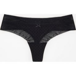 Siateczkowe stringi - Czarny. Stringi damskie Reserved. Za 24.99 zł.