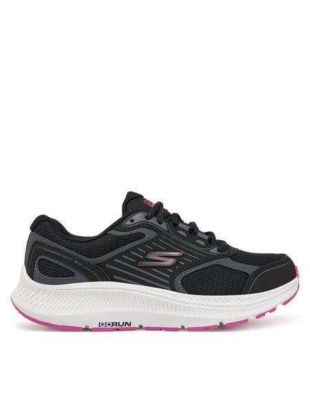Skechers Buty do biegania GO RUN Consistent 2.0 128606/BKFS Czarny. Czarne obuwie sportowe damskie Skechers, bez wzorów, z materiału, do biegania. Za 259.99 zł.